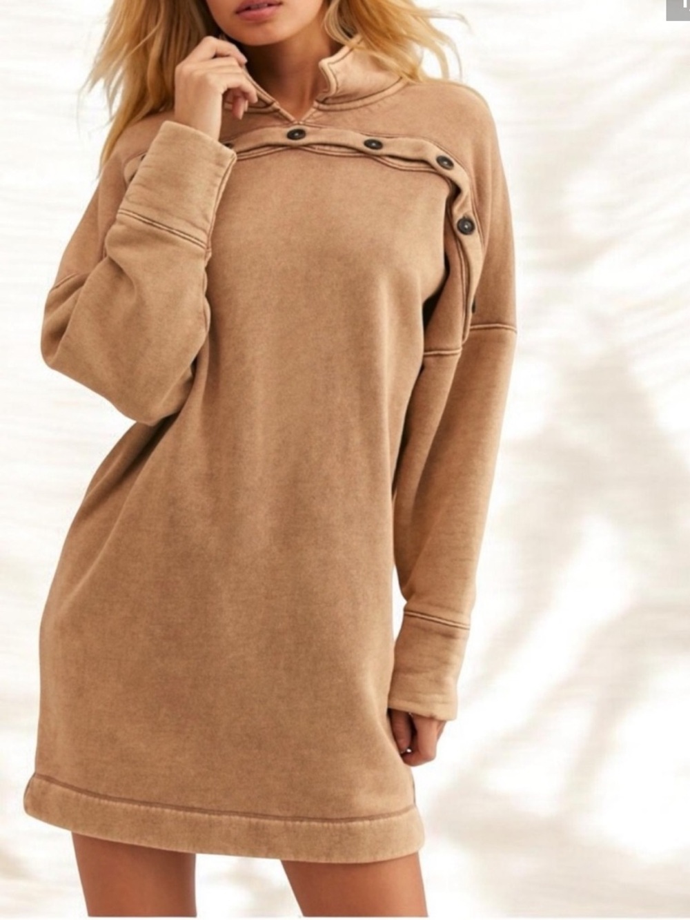 FREE PEOPLE LOU LOU SWEATSHIRT DRESS SP S M